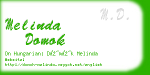 melinda domok business card