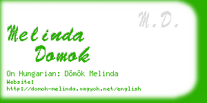 melinda domok business card